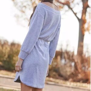 Daily Practice by Anthropologie Off-The-Shoulder Velvet Mini Dress Size L